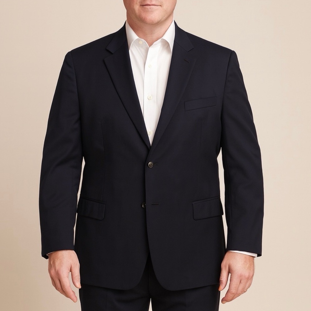 Joseph & Feiss Gold Men’s Navy Blazer Sports Coat Classic Fit XL (Fits 44-46)